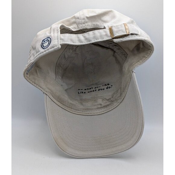 Life Is Good Enjoy The Ride Tan Hat Bike Dad Cap Adjustable Strap Back Beige - Picture 4 of 5